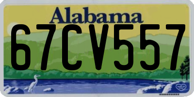 AL license plate 67CV557