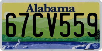 AL license plate 67CV559