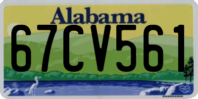AL license plate 67CV561