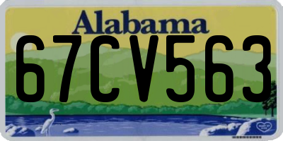 AL license plate 67CV563