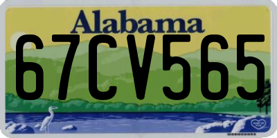 AL license plate 67CV565