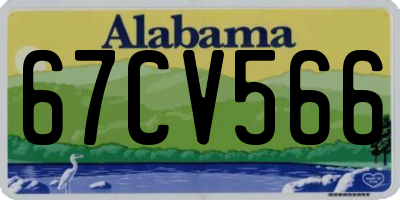 AL license plate 67CV566