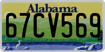 AL license plate 67CV569