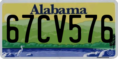 AL license plate 67CV576