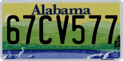 AL license plate 67CV577