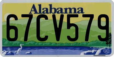 AL license plate 67CV579