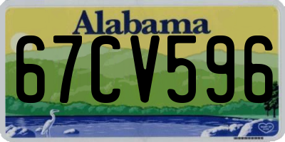 AL license plate 67CV596