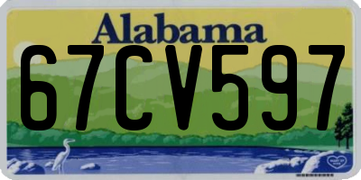 AL license plate 67CV597