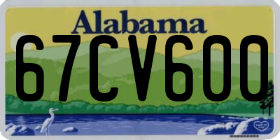 AL license plate 67CV600