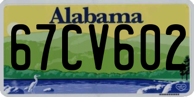 AL license plate 67CV602