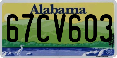 AL license plate 67CV603