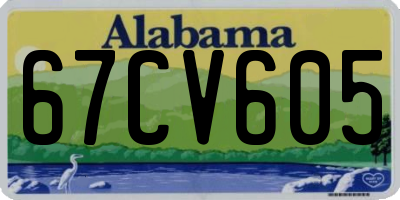 AL license plate 67CV605