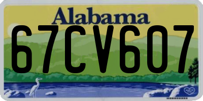 AL license plate 67CV607
