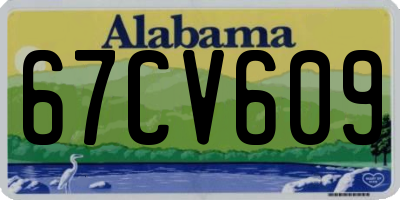 AL license plate 67CV609