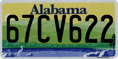 AL license plate 67CV622