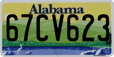 AL license plate 67CV623