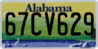 AL license plate 67CV629