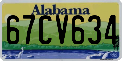 AL license plate 67CV634