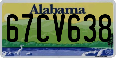 AL license plate 67CV638