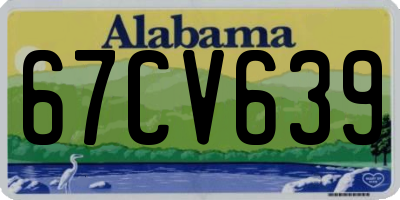 AL license plate 67CV639