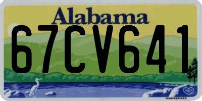 AL license plate 67CV641