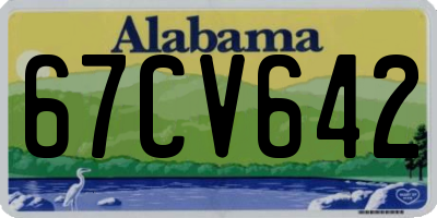 AL license plate 67CV642