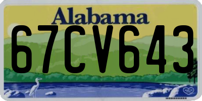 AL license plate 67CV643