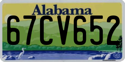 AL license plate 67CV652