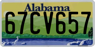 AL license plate 67CV657