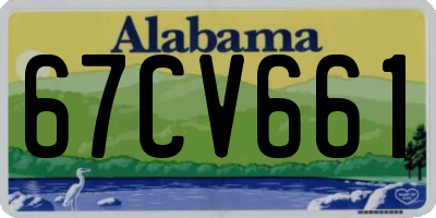 AL license plate 67CV661