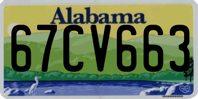 AL license plate 67CV663