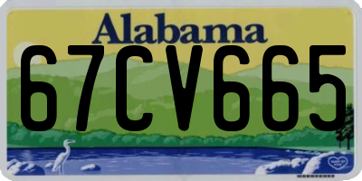 AL license plate 67CV665