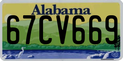 AL license plate 67CV669