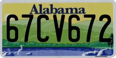 AL license plate 67CV672