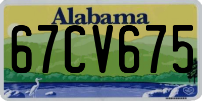 AL license plate 67CV675