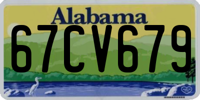 AL license plate 67CV679