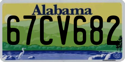 AL license plate 67CV682
