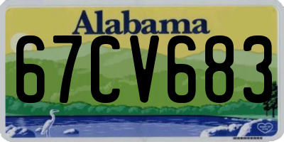 AL license plate 67CV683