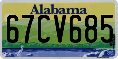 AL license plate 67CV685