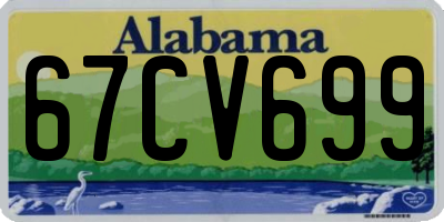 AL license plate 67CV699