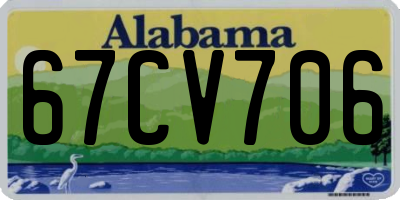 AL license plate 67CV706