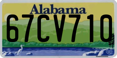 AL license plate 67CV710