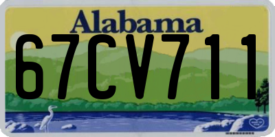 AL license plate 67CV711
