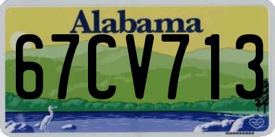 AL license plate 67CV713