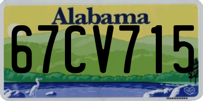 AL license plate 67CV715