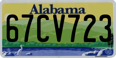 AL license plate 67CV723