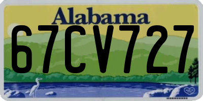 AL license plate 67CV727