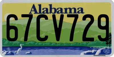 AL license plate 67CV729