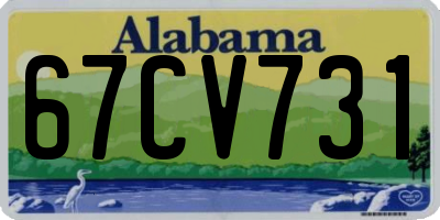 AL license plate 67CV731