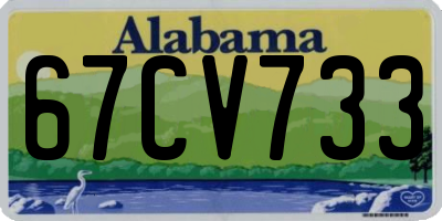 AL license plate 67CV733